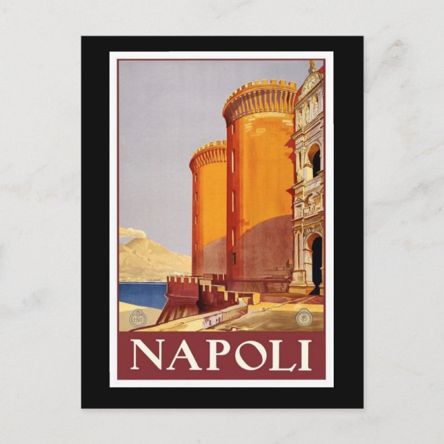 NAPOLI Vintage Reisepostkarten Postkarte (Vorderseite)