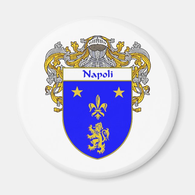 Napoli-Wappen (mantled) Magnet (Vorne)