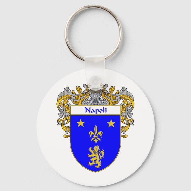 Napoli-Wappen (mantled) Schlüsselanhänger (Vorderseite)
