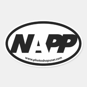 NAPP Euro-Aufkleber Ovaler Aufkleber