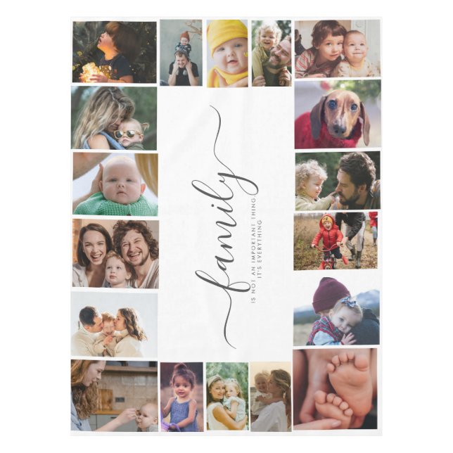 Nappe 18 Photo Collage Cute Family Love Memory (Devant)
