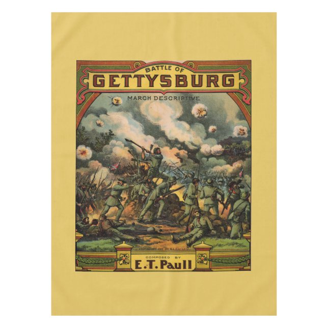 Nappe 1917 La bataille de Gettysburg, album de musique (Devant)