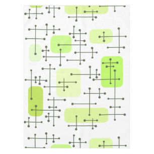 Nappe 1950 Eames Era Art Crosshairs Chartreuse
