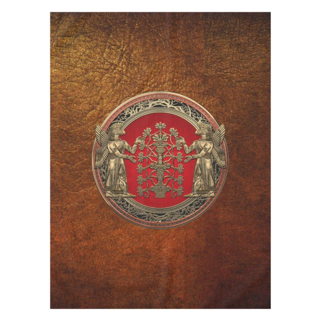 Nappe [510] Deux Ninurtas d'or avec arbre de vie (Devant)