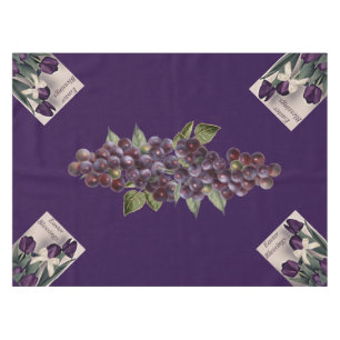 Nappe 52x70 Raisins de Pâques Raisins et Tulipe