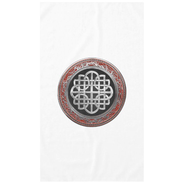 Nappe [600] Croix du noeud d'argent celtique sacré (Devant)