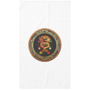 Nappe [600] Dragons rouges et jaunes