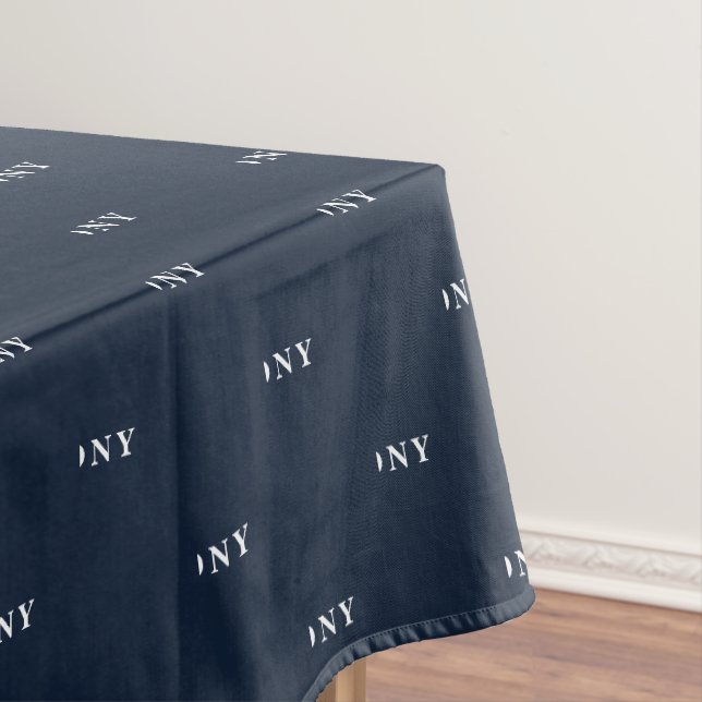Nappe 70e anniversaire Nom du parti Marine Bleu Motif mo (In Situ)