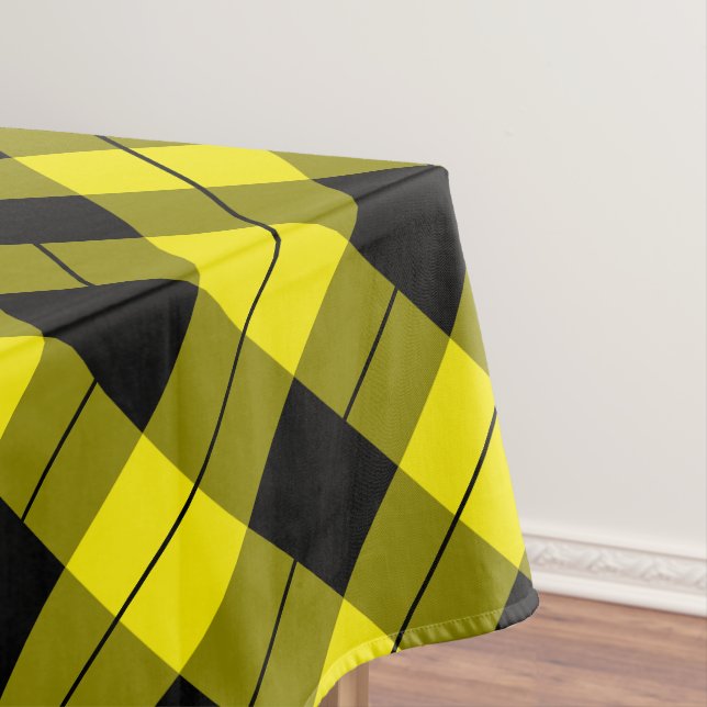 Nappe à carreaux noire et jaune (In Situ)