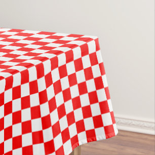 Nappe À carreaux rouges et blancs