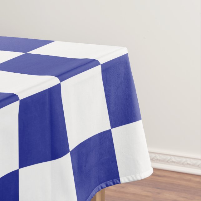 Nappe à damiers bleu et blanc (In Situ)