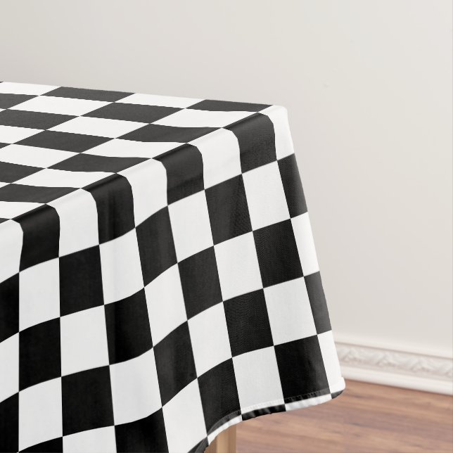 Nappe à damiers carré noir et blanc (In Situ)