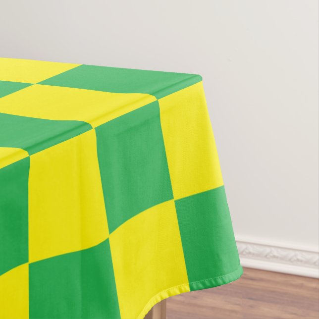 Nappe à damiers vert et jaune (In Situ)
