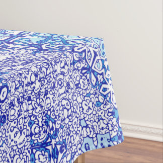 Nappe à motif bleu pour décoration intérieure