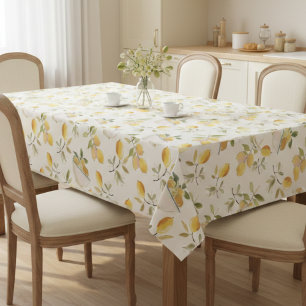 Nappe à motif citron de campagne française
