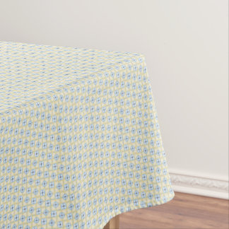 Nappe à motif de carreaux jaunes et bleus