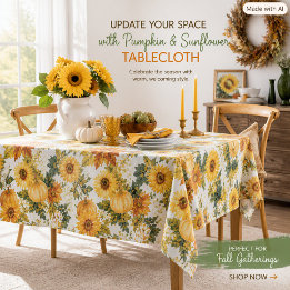 Nappe à motif de citrouille pour décoration de sai