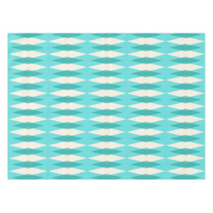 Nappe à motifs de losanges moderne de la moitié