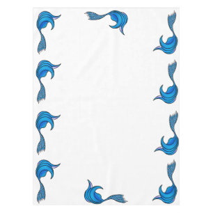 Nappe à queue de sirène bleue