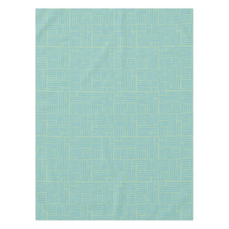 nappe à rayures à encre turquoise