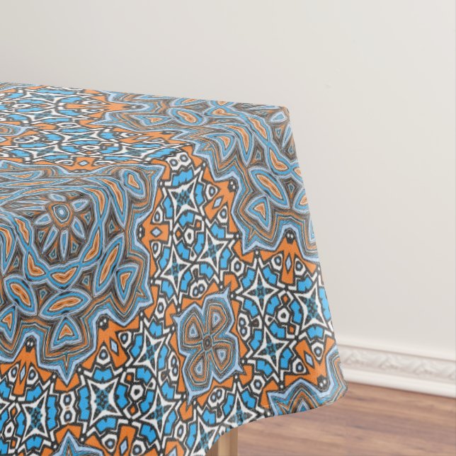 Nappe Abstrait mandala ronde sans couture motif kaleidos (In Situ)