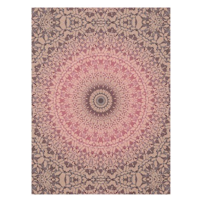 Nappe Abstrait mandala ronde sans couture motif kaleidos (Devant)