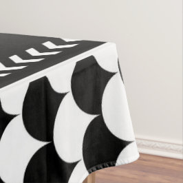 Nappe Abstrait moderne noir et blanc