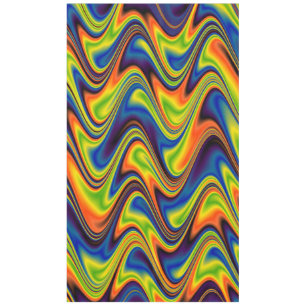 Nappe Abstrait Multicolore Ondulé