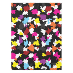 Nappe Abstrait noir coloré irrégulier