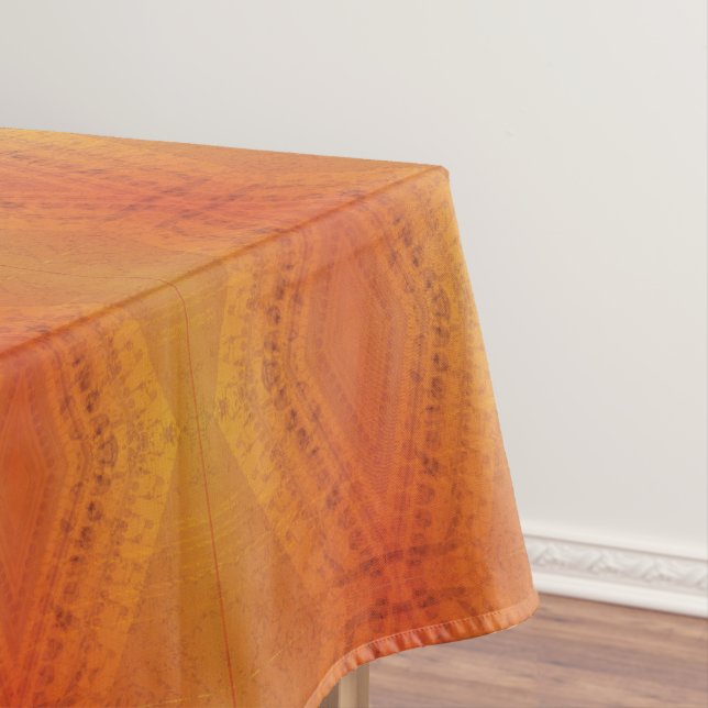 Nappe Acceptation | Motif de Shibori rouge orange jaune (In Situ)