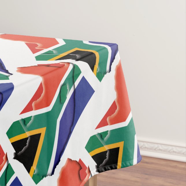 Nappe AFRIQUE DU SUD Drapeau CARTE Patriotique élégant (In Situ)