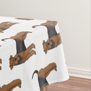 Nappe Airedale terrier dog cartoon