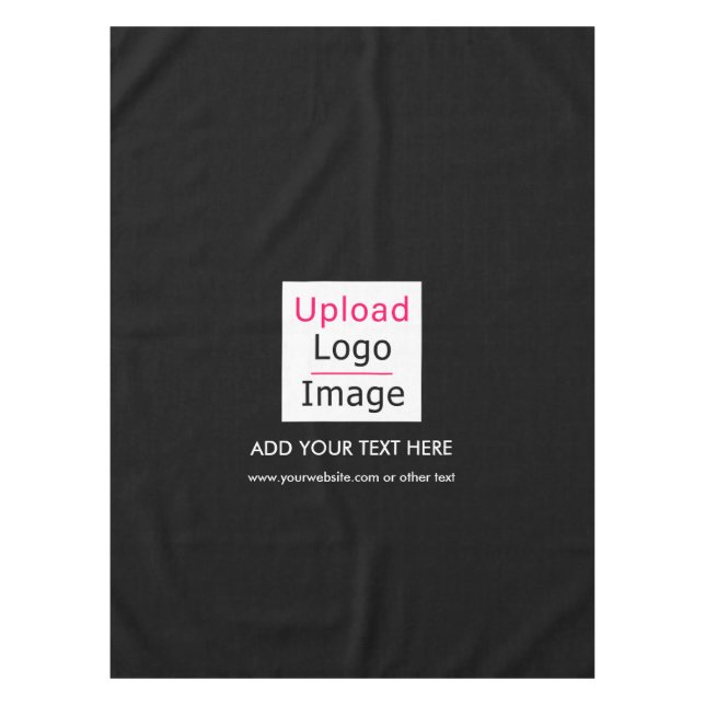 Nappe Ajouter votre logo et texte personnalisé Moderne B (Devant)