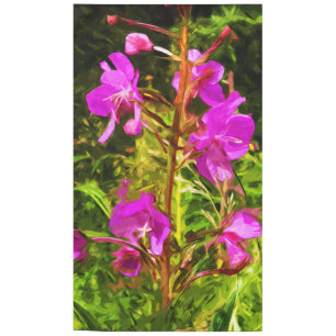 Nappe Alaskan Fireweed Fleur sauvage rose Abstrait