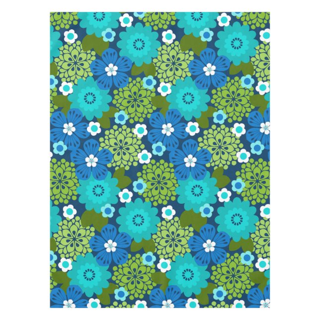 Nappe Allana Garden Hawaiian Graphical Floral - Cool (Devant)