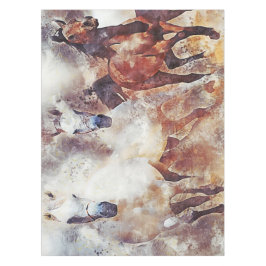 Nappe Amazing white and bay horses in a gallop