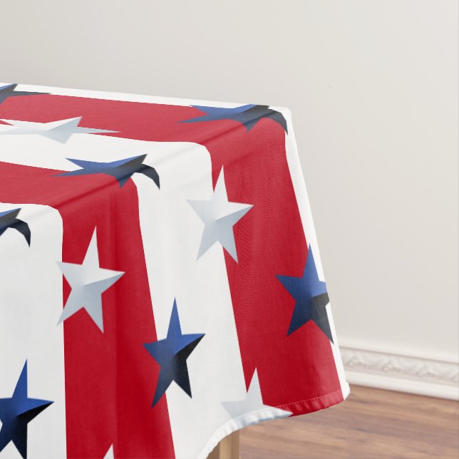 Nappe Americana Red White Blue Stars And Stripes (In Situ)