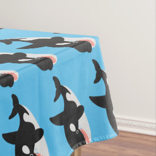 Nappe Amusante baleine orque mignonne dessin animé