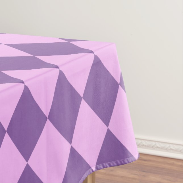 Nappe Amusants rose et orchidée violet arlequin design (In Situ)
