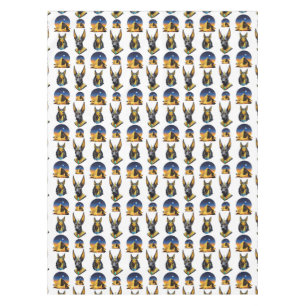 Nappe Ancienne Egypte Pyramide Anubis Motif Design