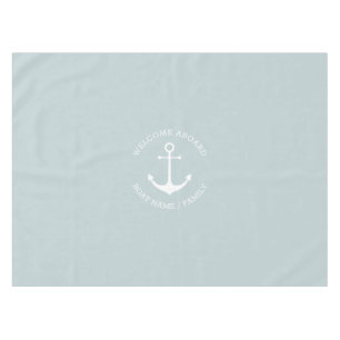 Nappe Ancrage nautique bleu poussiéreux Accueil personna