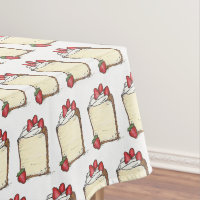 Angel Food Cake Slice Strawberries Dessert Foin