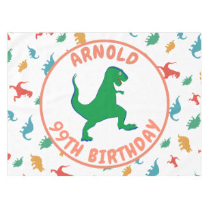 Nappe Anniversaire Dinosaur T Rex Enfants Animaux Jurass