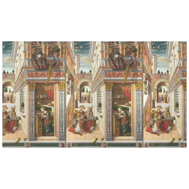 Nappe Annonciation, Saint Emidius et un OVNI de Crivelli (Devant (Horizontal))