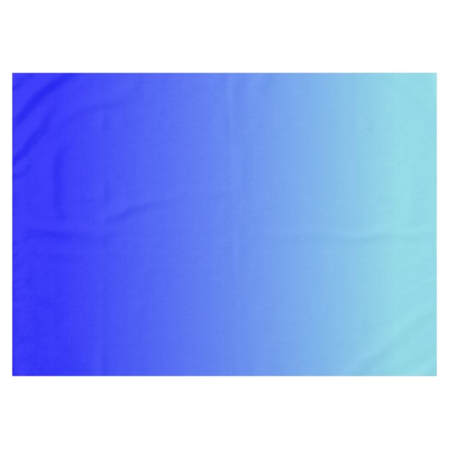 Nappe Aqua Blue Ombre moderne (Devant (Horizontal))