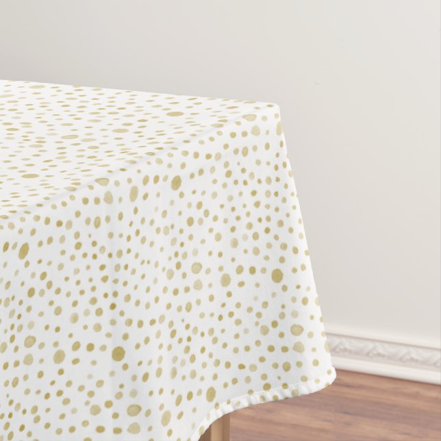 Nappe Aquarelle Confetti safran - Chiffres de table (In Situ)