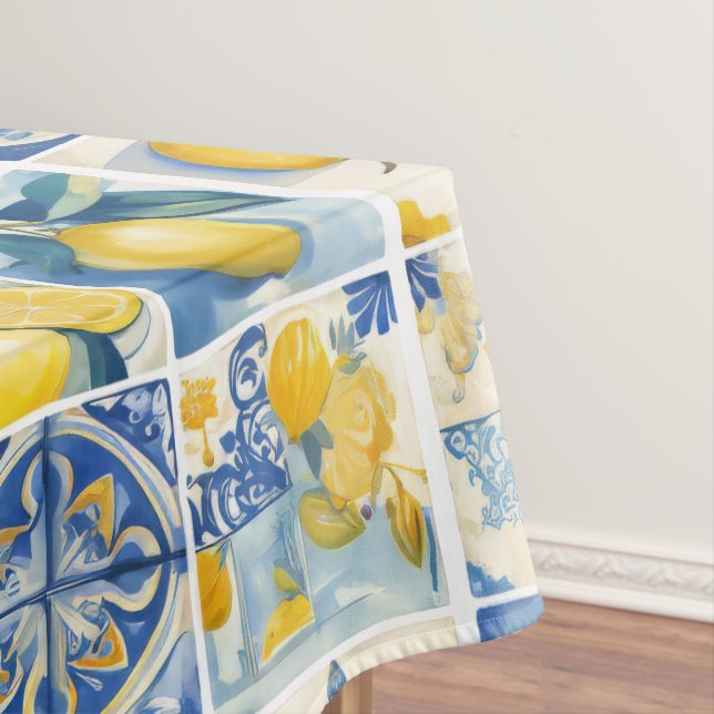 Nappe Aquarelle de la côte amalfitaine Citron méditerran (In Situ)