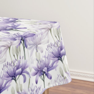 Nappe Aquarelle douce Purple Motif Floral