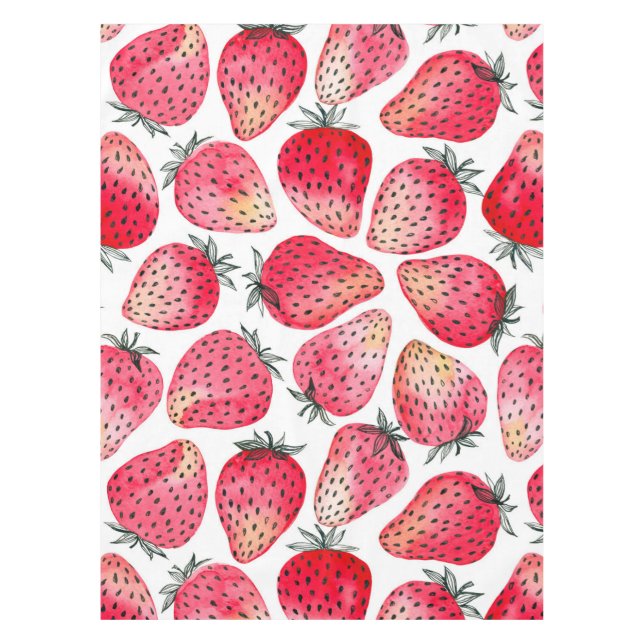 Nappe Aquarelle et encre de fraises (Devant)