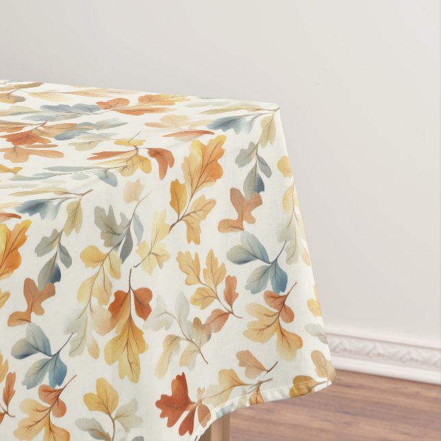 Nappe Aquarelle Feuilles Automnes - Cosy Fall Nature (In Situ)